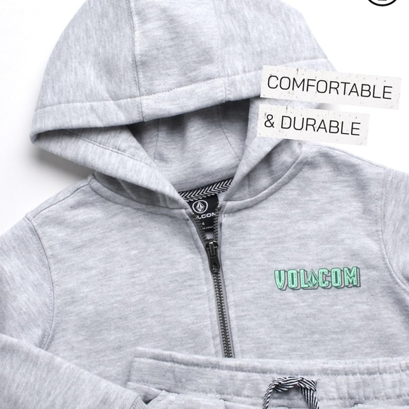 Volcom Little Boys Gray Tracksuit Set - Picture 2 of 7